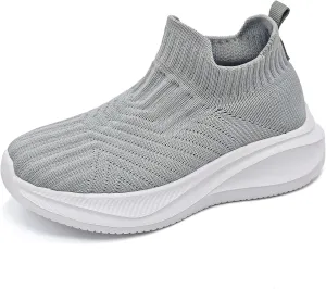 Umerigo Girls Boys Tennis Shoes Kids Slip On Sock Sneakers Summer Casual Gym Walking Atheletic Running Sneaker for Little Kid/Big Kid