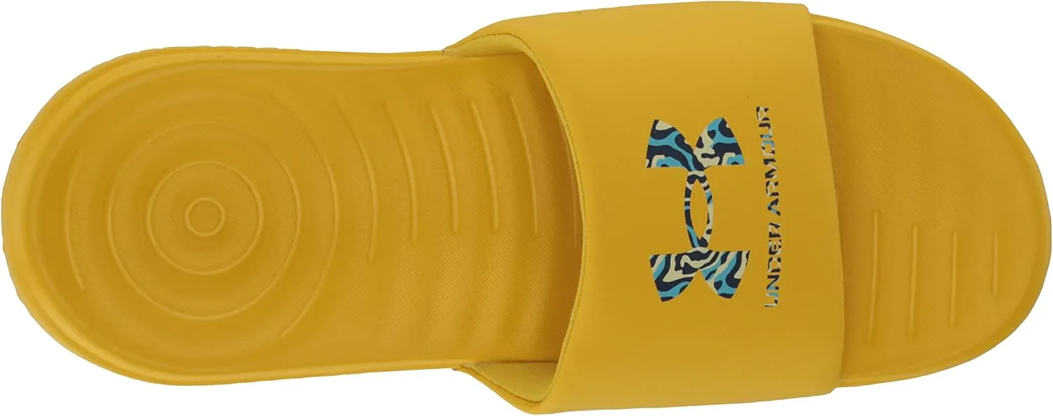 Under Armour Women's Ansa Graphic Logo Fixed Strap Slide Sandal
