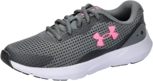 Under Armour Women's Surge 3 Sneaker, (103) Pitch Gray/White/Cerise, 6