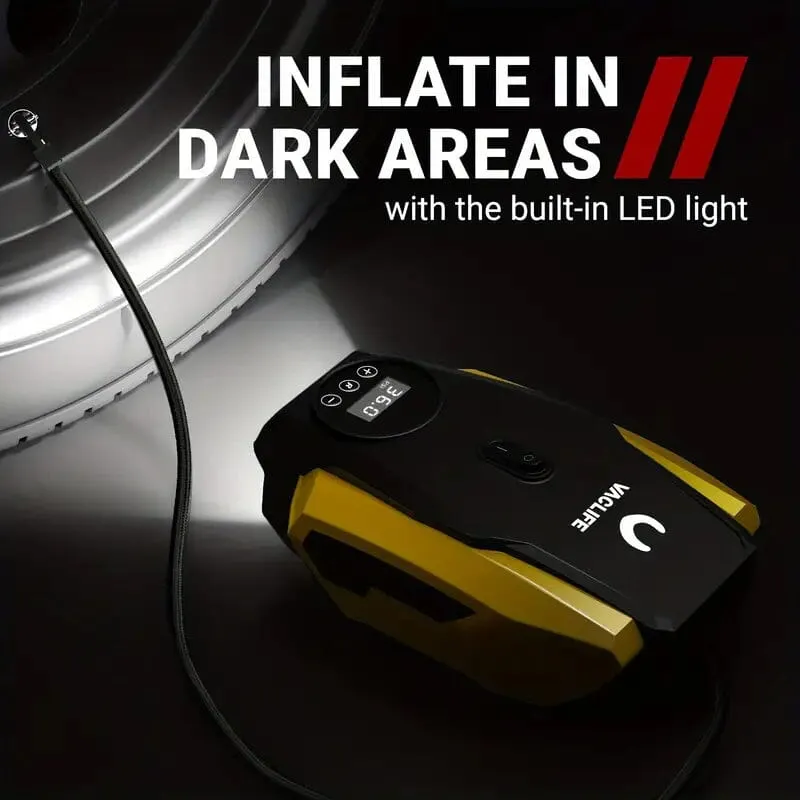 VacLife Tire Inflator Portable Air Compressor