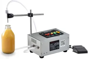 VEVOR Paste Liquid Filling Machine 10-4000ml, Automatic Bottle Filling Machine Digital Control for Milk, Water, Wine, Beverage, Soy Sauce, Vinegar, Alcohol (Single Nozzle),