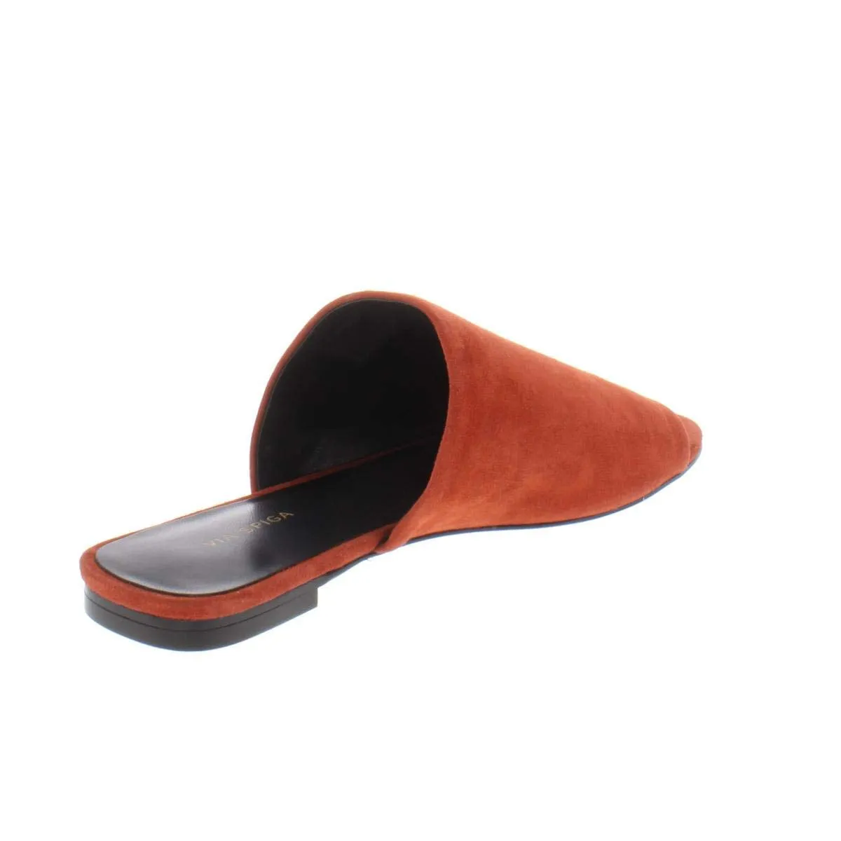 Via Spiga Women's Heather Slide Sandal, Brick Suede, 7.5 M US