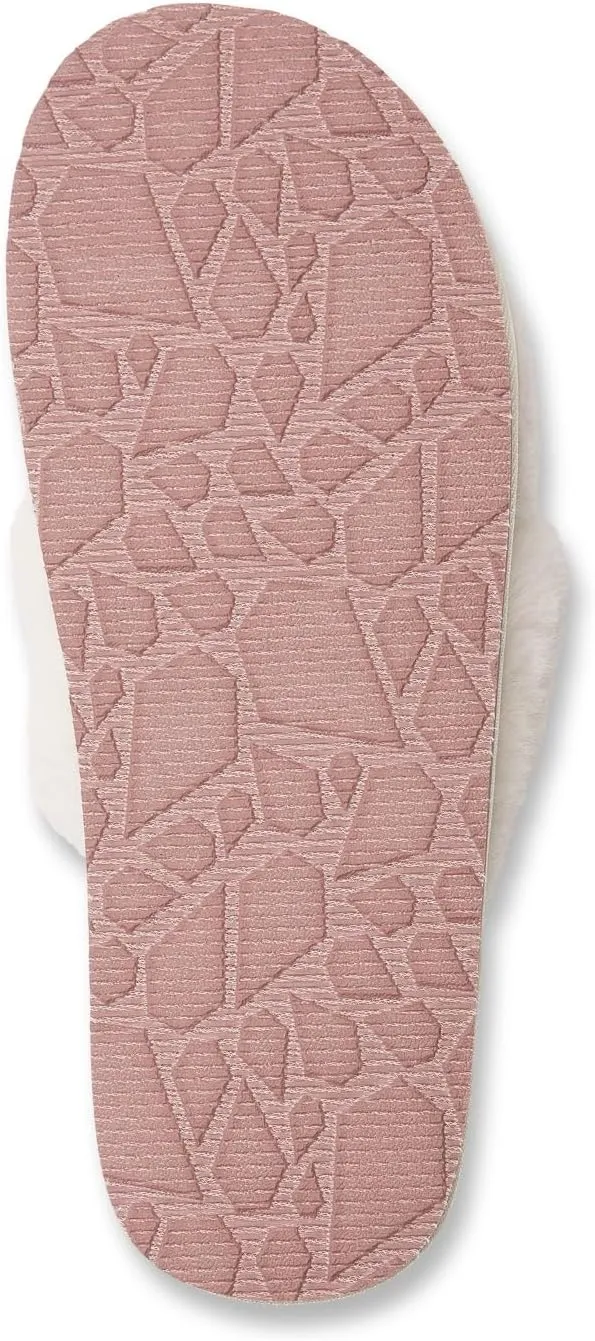 Volcom Women's Lived in Lounge Faux Fur Slide Sandal