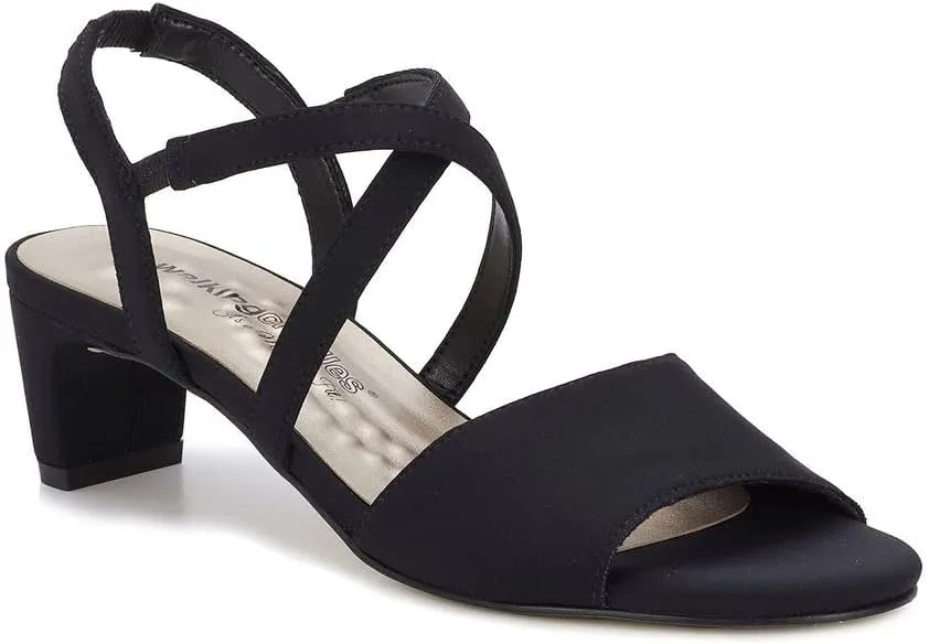 Walking Cradles Liza Womens Sandal 12 BM US Black