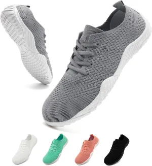 WCIDFY Barefoot Women Zero Drop Running Shoes Non Slip Minimalist Tennis Shoes Lightweight Wide Toe Walking Sneaker