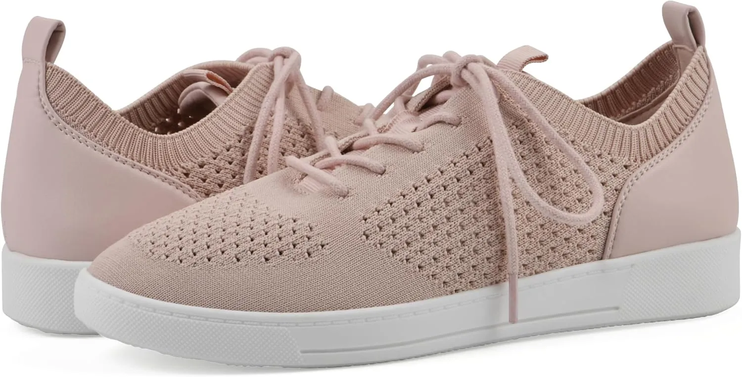 WHITE MOUNTAIN Women's Upscale Woven Knit Lace-Up Sneaker
