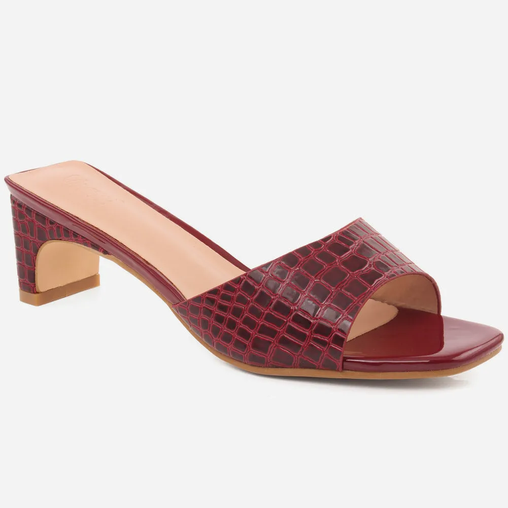 Women "KRISTINE" Open Teo Rubber Sole Sandals