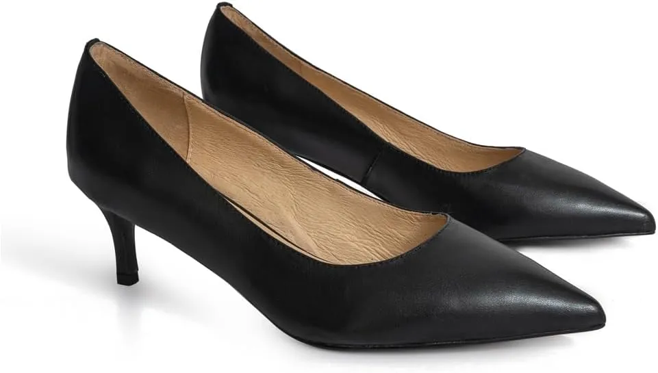 Women's Dress Low Heel Leather Pump