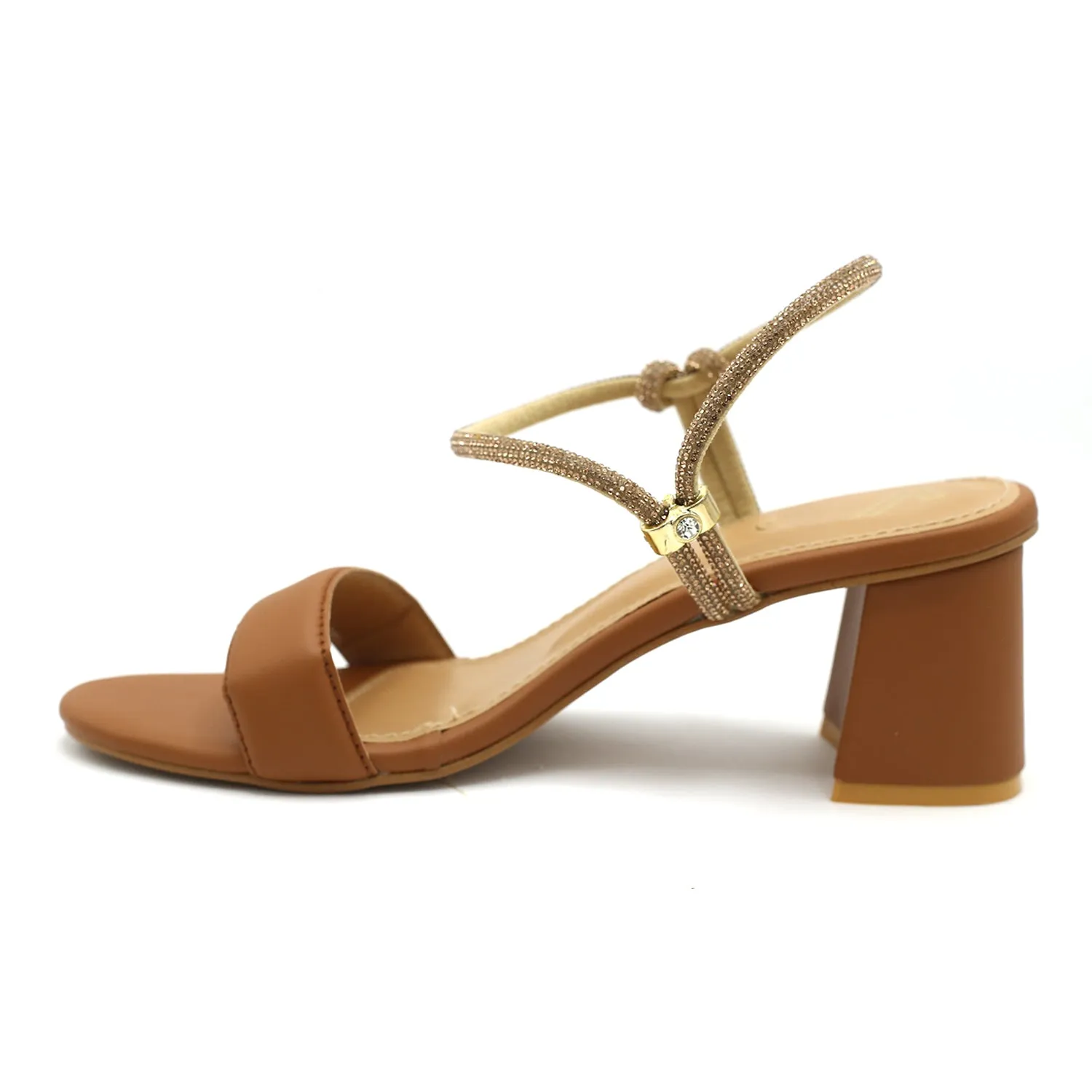 Women's Heel Sandal - Mustard
