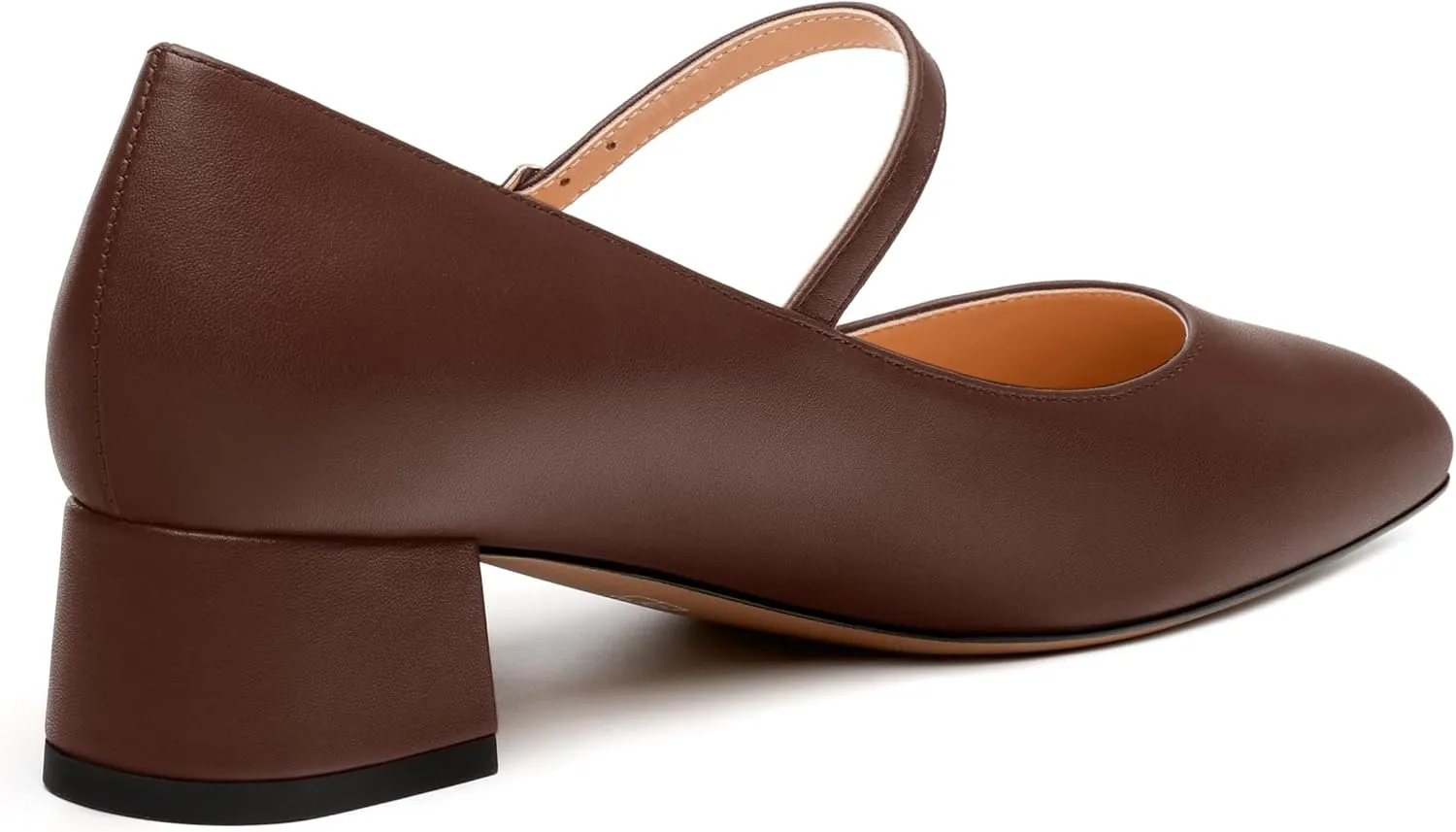 Women's Mary Jane Pumps With Low Block Heel and Square Toe - 1.3" Daily Shoes