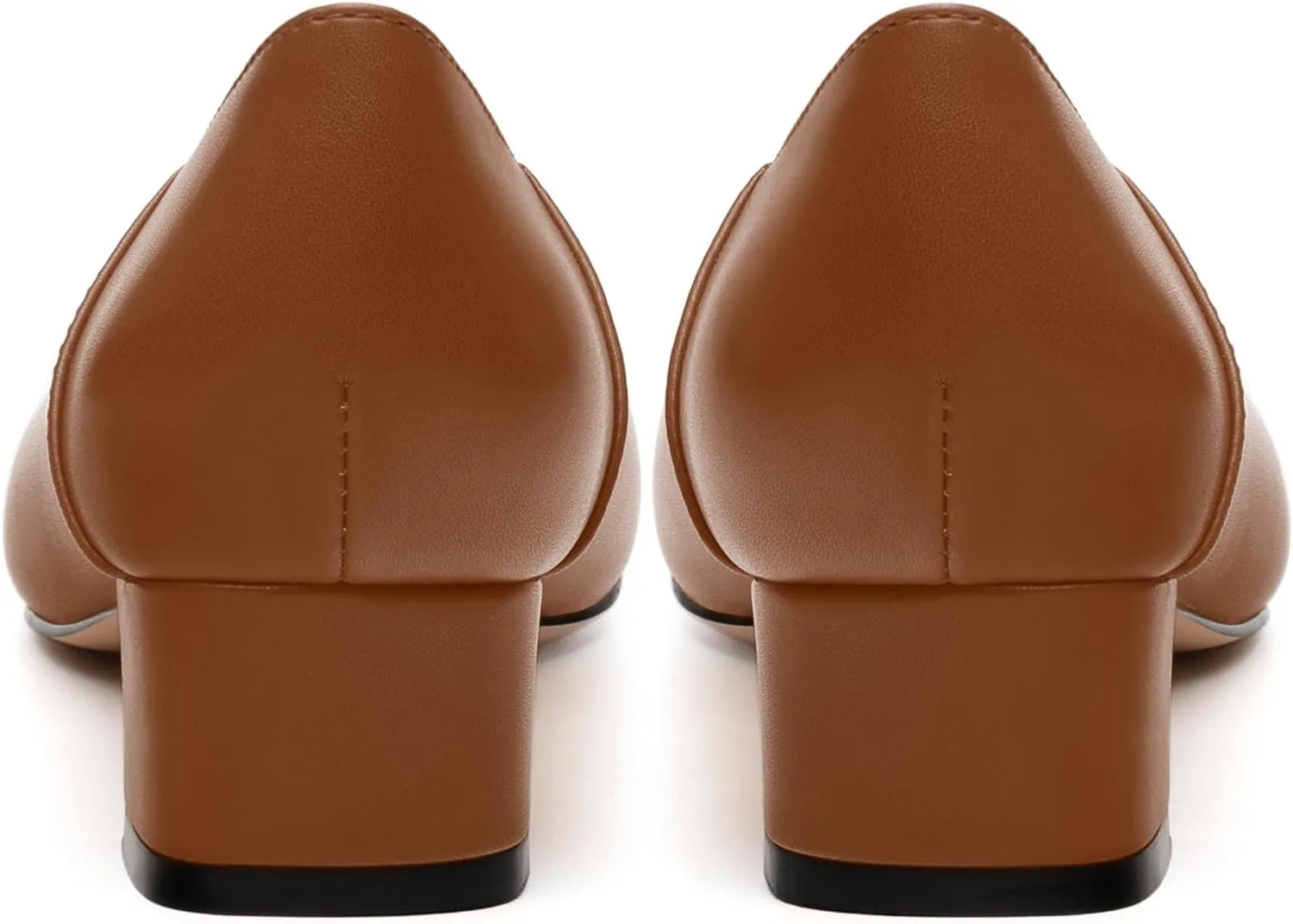 Womens Pumps, Low Chunky Block Heels for Women, Square Toe Womens Dress Shoes for Party and Office, Patent Dress Pumps