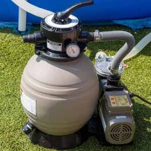 XtremepowerUS 13" Sand Filter Pump for Above Ground Swimming Pool Sand Filters Pool w/ 3/4HP 2640GPH Digital/Timer Function, Up to 10,000 Gallons