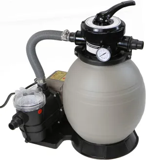 XtremepowerUS 13" Sand Filter with 3/4HP Pool Pump Digital Programmer Timer 2,640 GPH for Above Ground Swimming Pool Pump Set Up To 10,000 Gallons