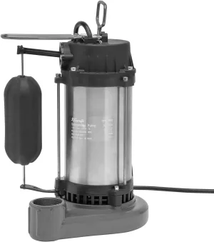 XtremepowerUS 3/4 HP 5500GPH Submersible Sump Pump Cast Iron and Stainless Steel with Integrated Vertical Float Switch