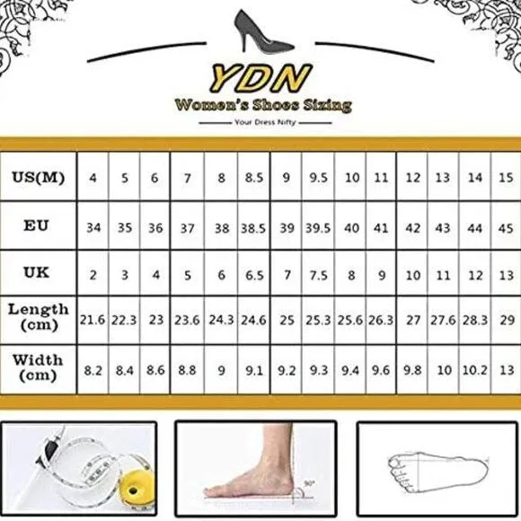YDN Women Classic Block Chunky Mid Heels Slide Mule Clogs Dressy Slip On Closed