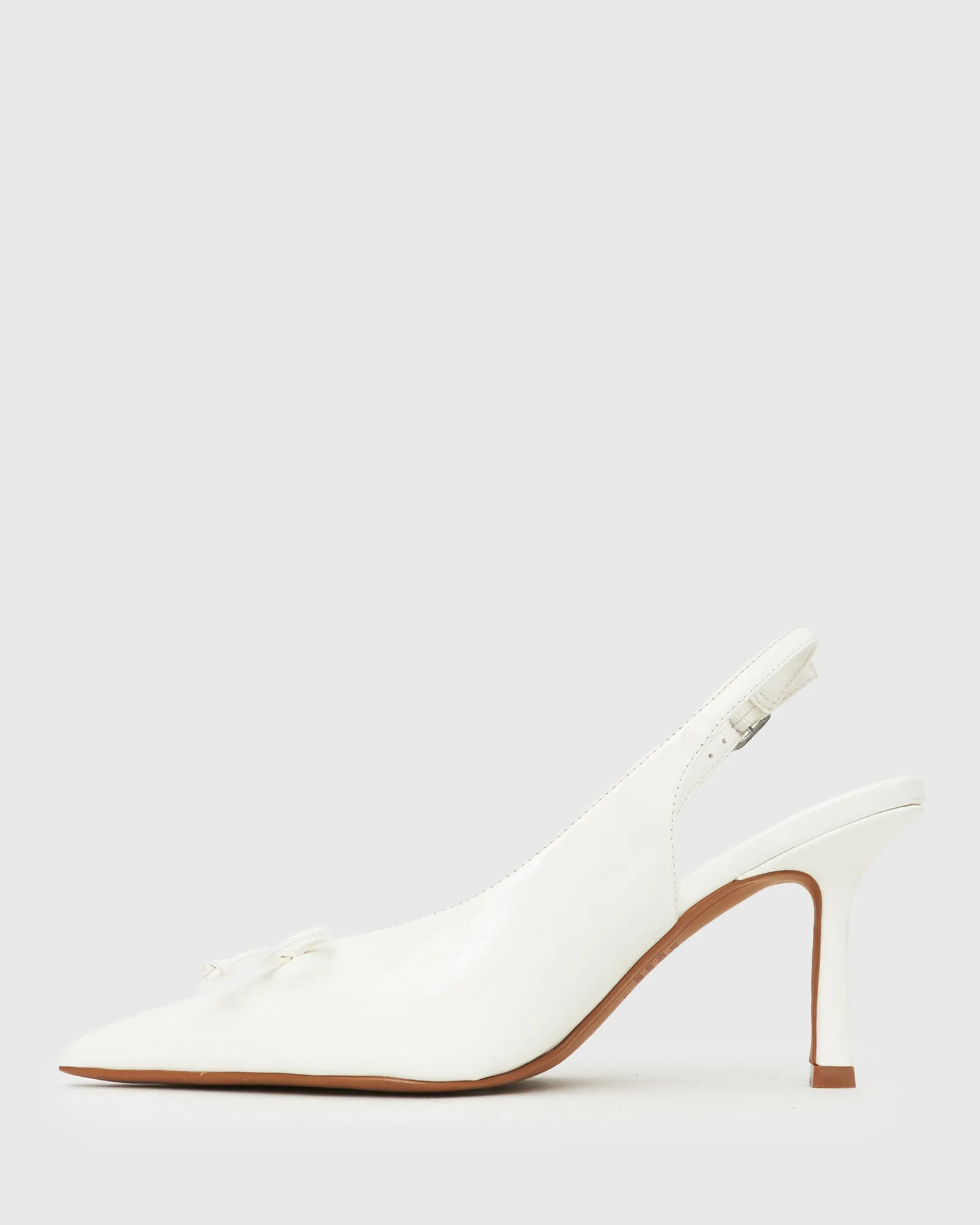 YVETTE Bow Slingback Stiletto Heels