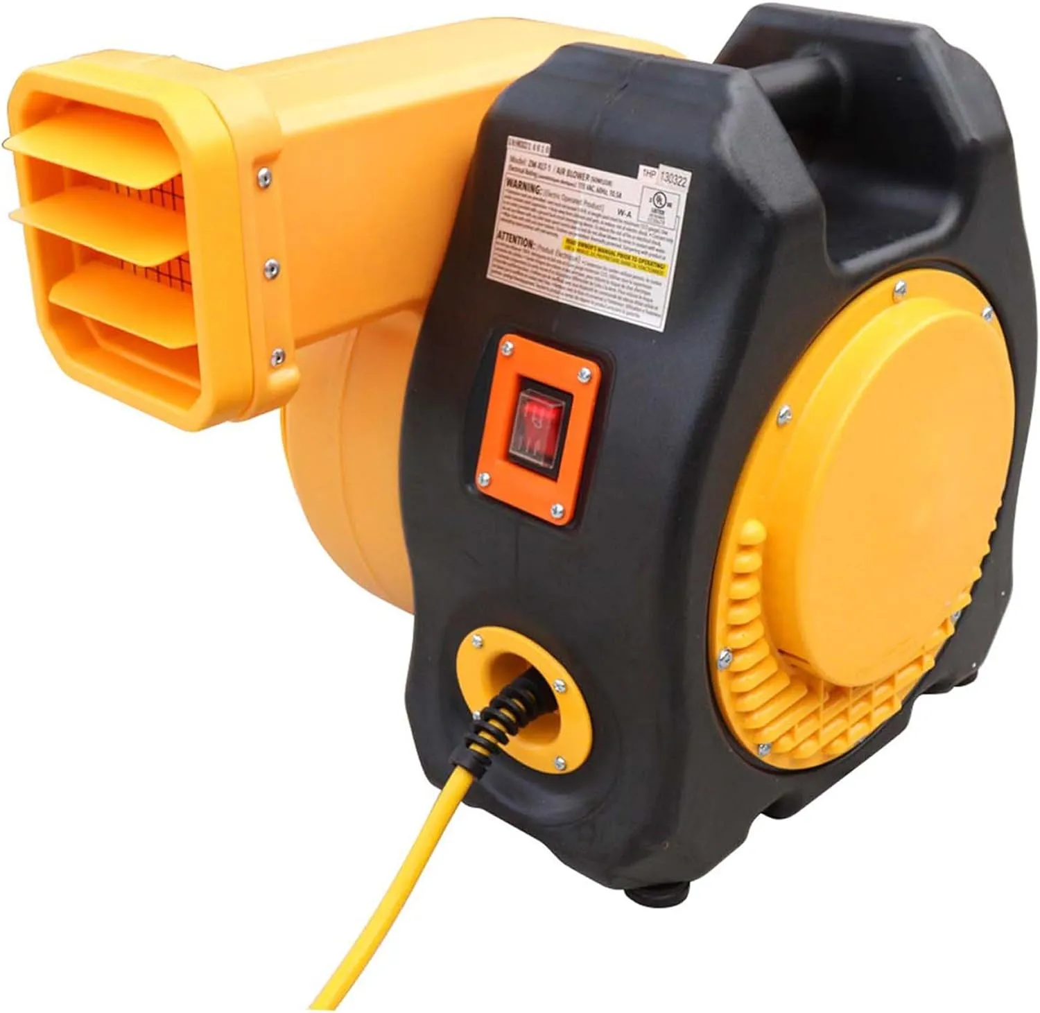 Zoom Blowers XLT Inflatable Bounce House Blower for Bouncy Jump Castle, Water Slides, and Obstacle Course, Electric, Energy Efficient, Low Amp Draw, Commercial-Grade